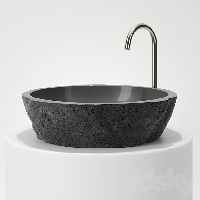 Stone sink 7 3ds Max