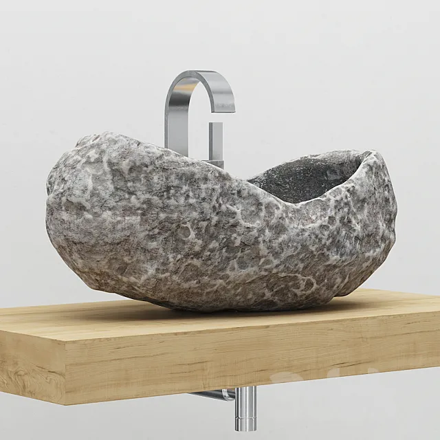 Stone sink bathroom 3DSMax File