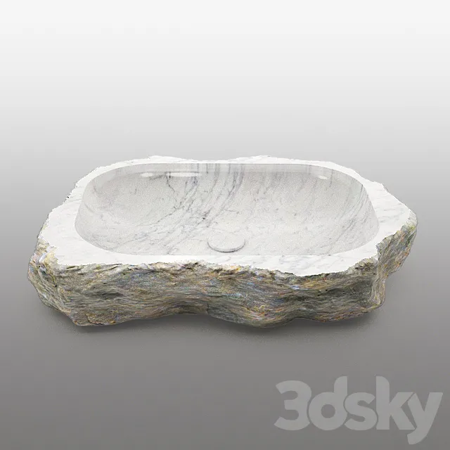 stone sink rakovina_stone 3DS Max Model