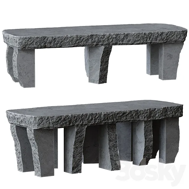 stone table 3ds Max