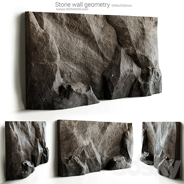 Stone wall 2 3DSMax File
