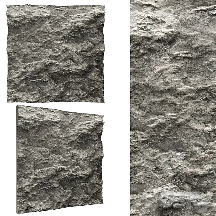 Stone wall No. 3 3DS Max