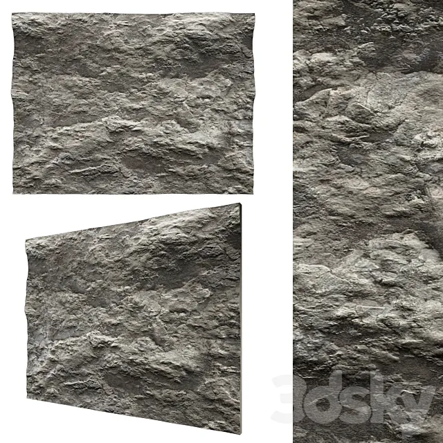 Stone wall No. 7 3DS Max Model