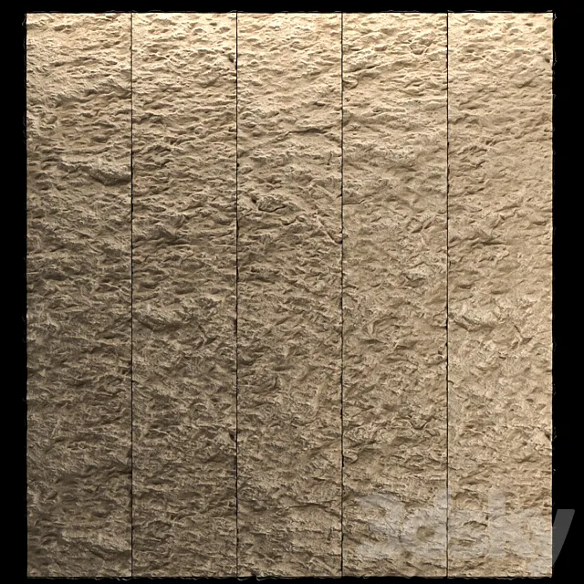 Stone wall panel 3ds Max