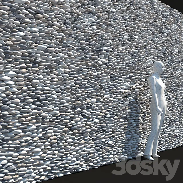 Stone Wall Riverstone 3ds Max