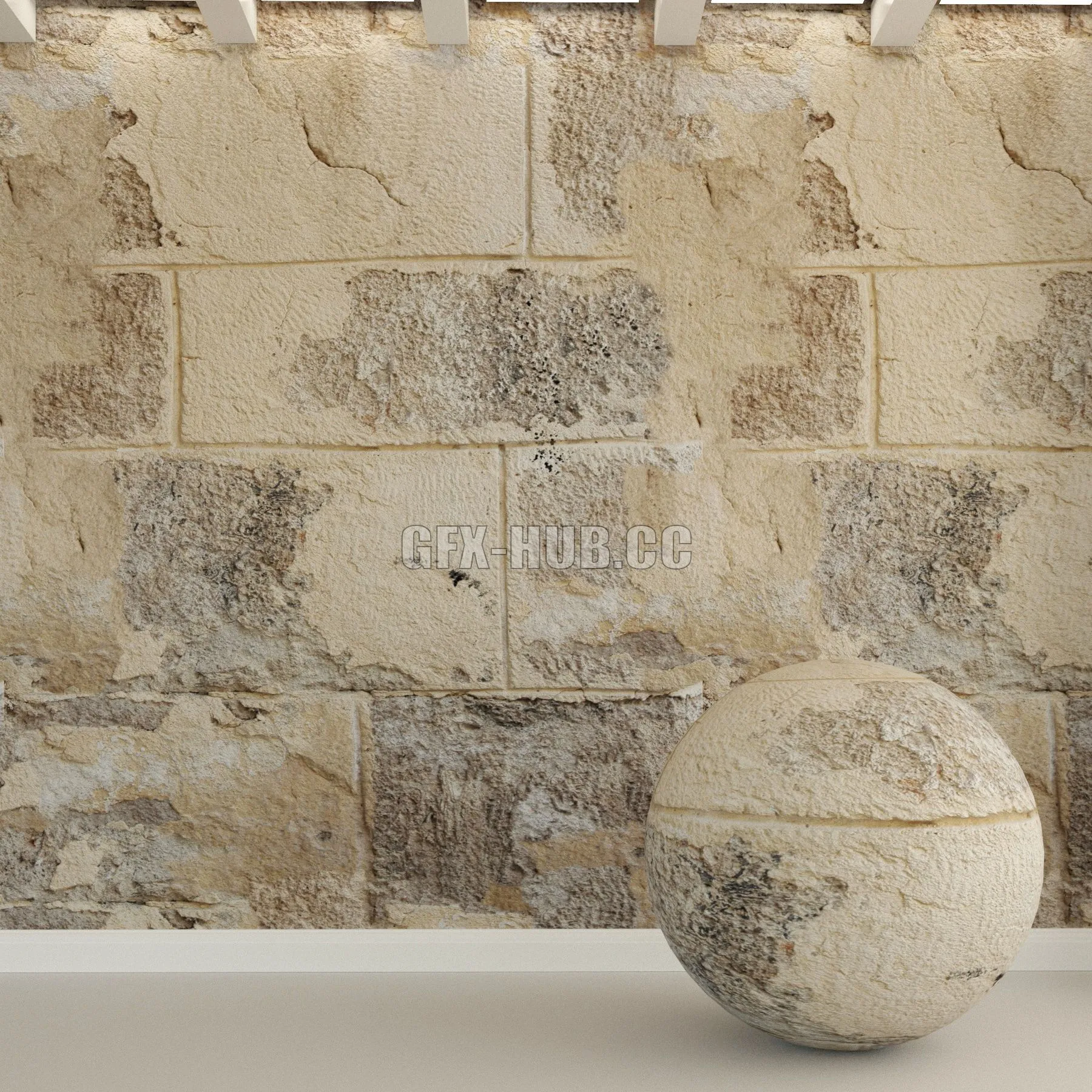 Stone Wall Stone Block 147 3dsMax Model