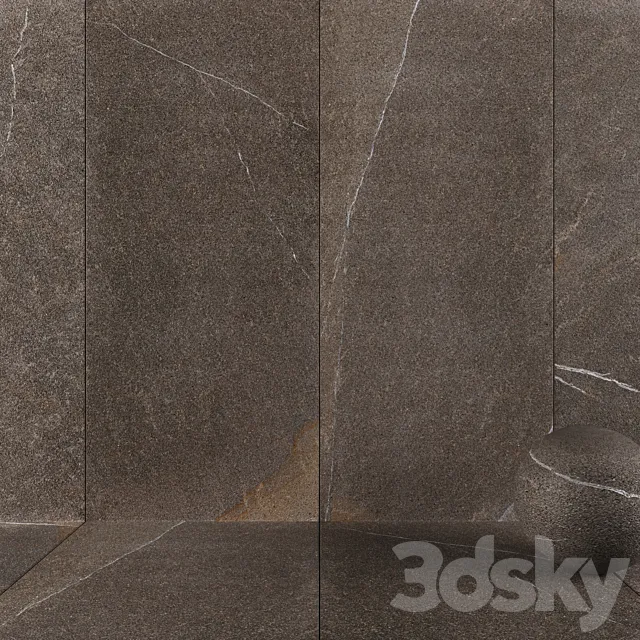 Stone Wall Tiles Limestone Anthracite 3ds Max
