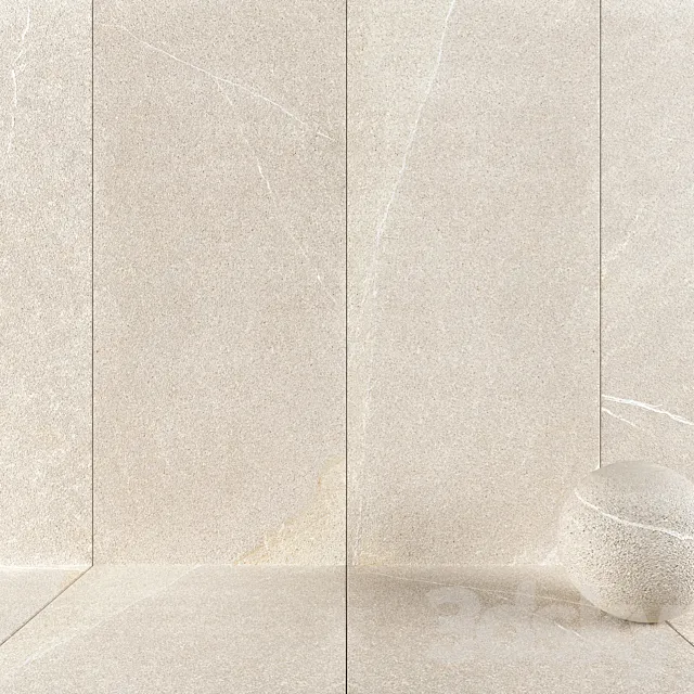 Stone Wall Tiles Limestone Gray 3ds Max