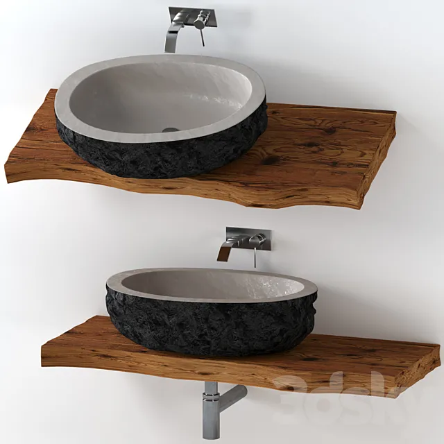 Stone washbasin 3DS Max Model