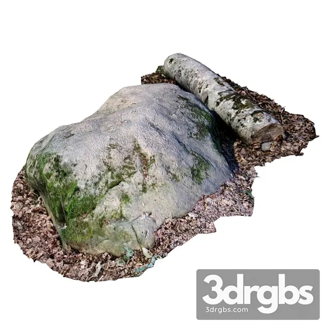 Stone With A Log 3dsmax Download