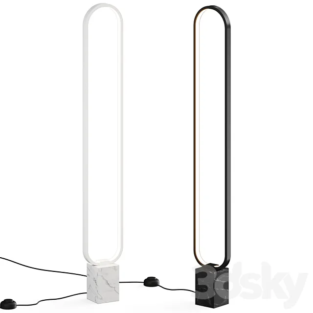 Stones Naos LED Floor Lamp 3ds Max