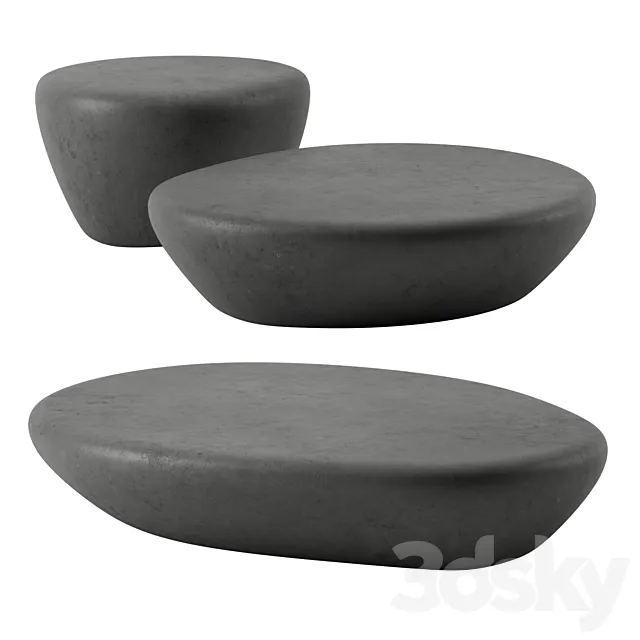 Stony Coffee tables by Minotti 3DSMax File