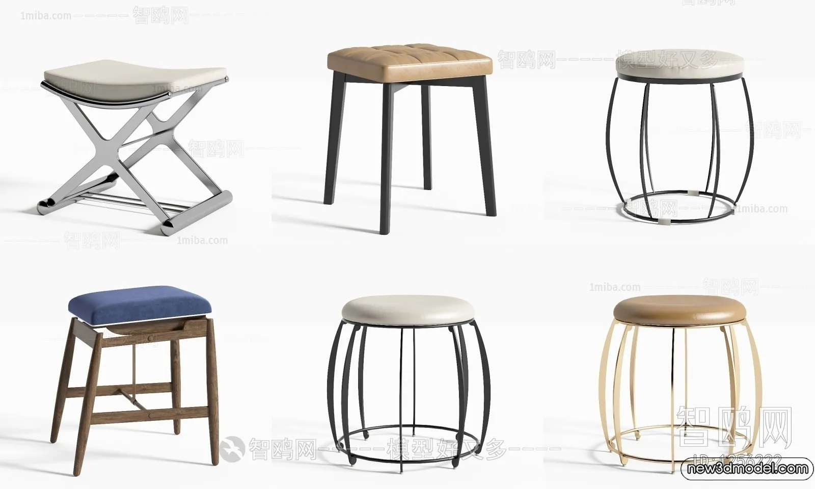 Stool – Bar Chair – 3D Models – 3D Furniture Models for Interior – 037