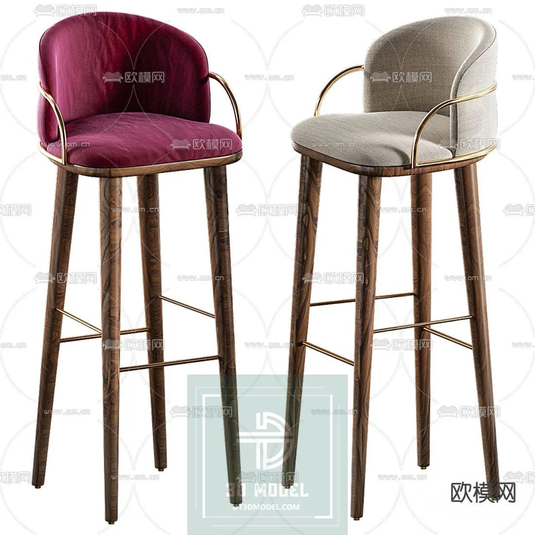 STOOL – BAR CHAIR – 3DS MAX – 017