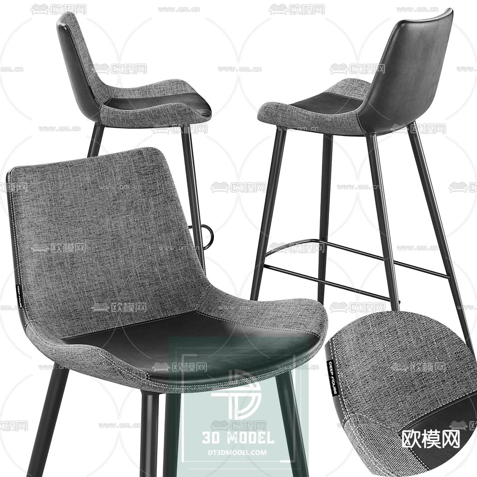 STOOL – BAR CHAIR – 3DS MAX – 028