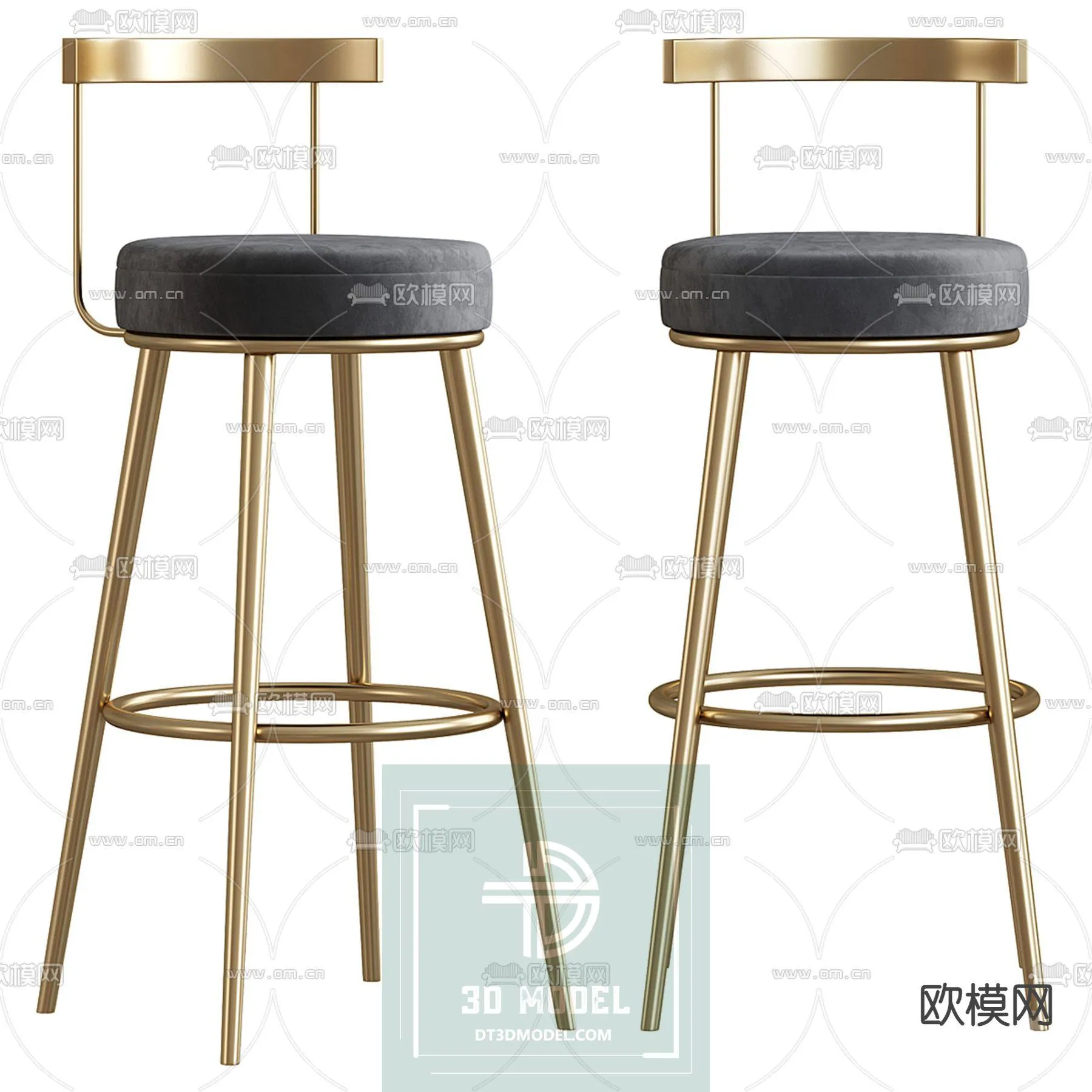 STOOL – BAR CHAIR – 3DS MAX – 040