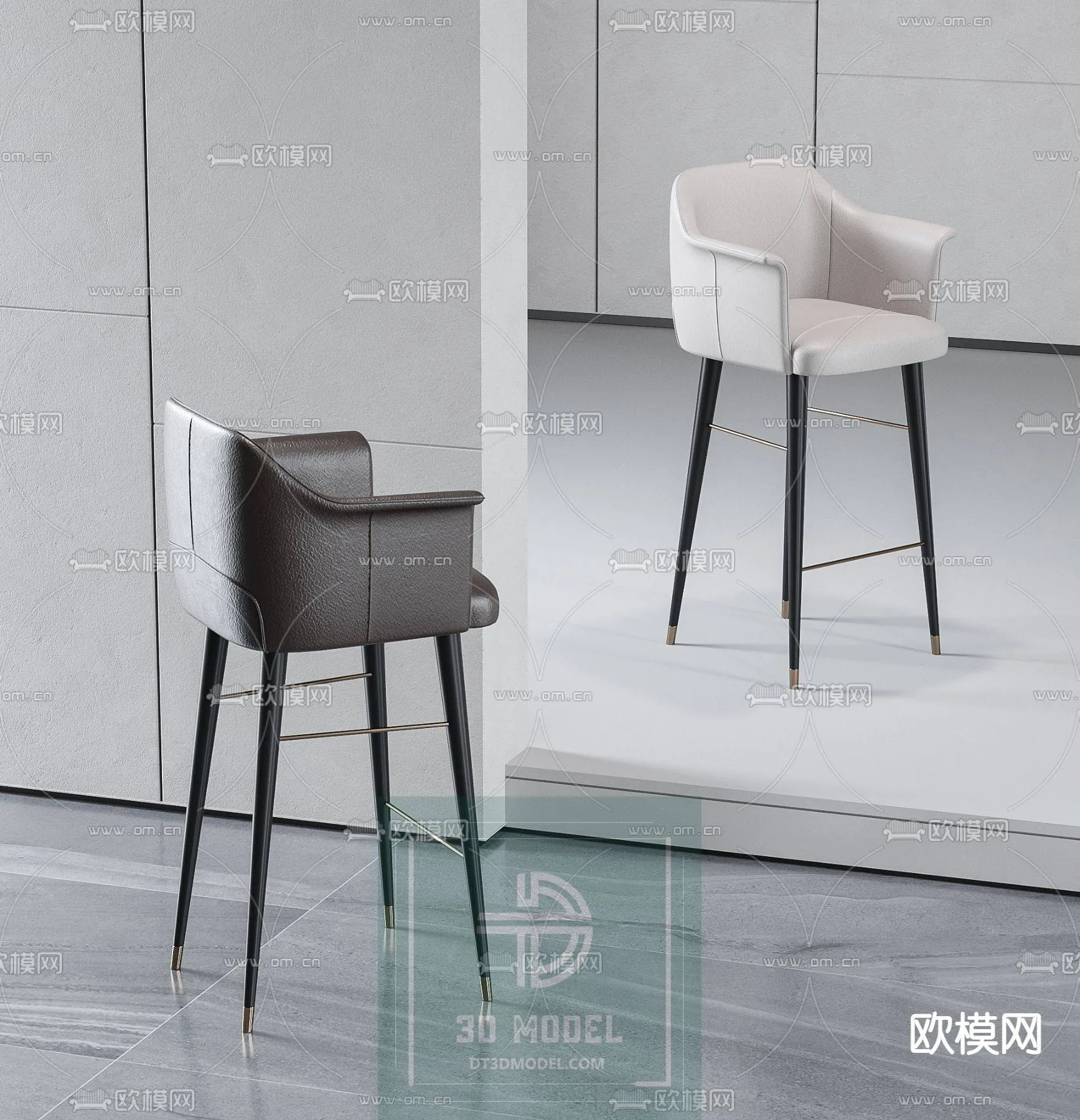 STOOL – BAR CHAIR – 3DS MAX – 044