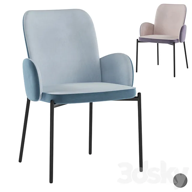 Stool group Divora 3ds Max