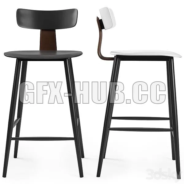 Stool Group Semi Bar Chair ANT 3dsMax Model