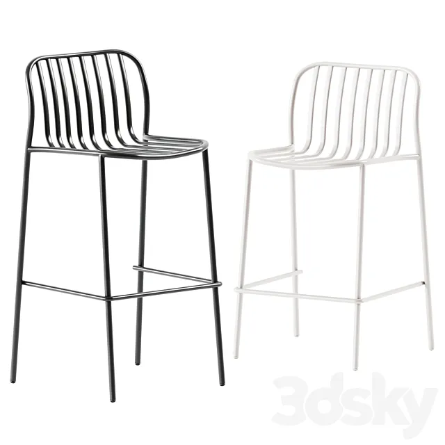 Stool Metis Line by TrabA _ Bar stool 3ds Max