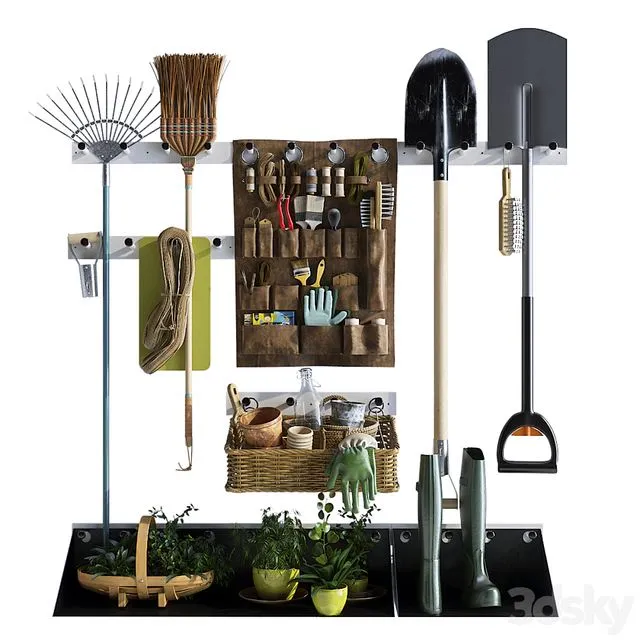 Storage of garden equipment 3dsMax Model
