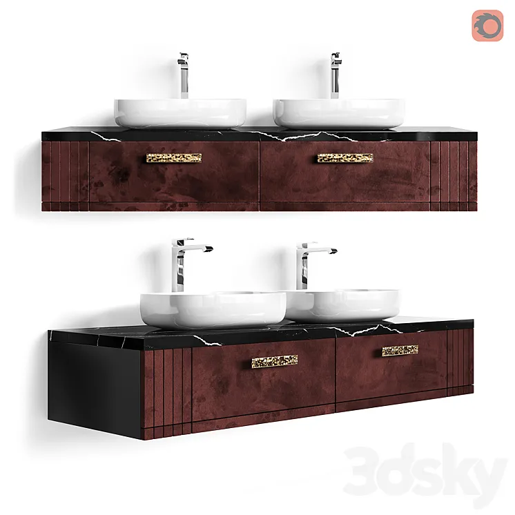 STORE 54 Hanging cabinet Jasper Double 3DS Max