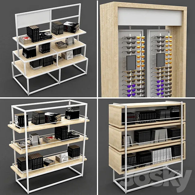 Store Set Product 4 3DS Max Model