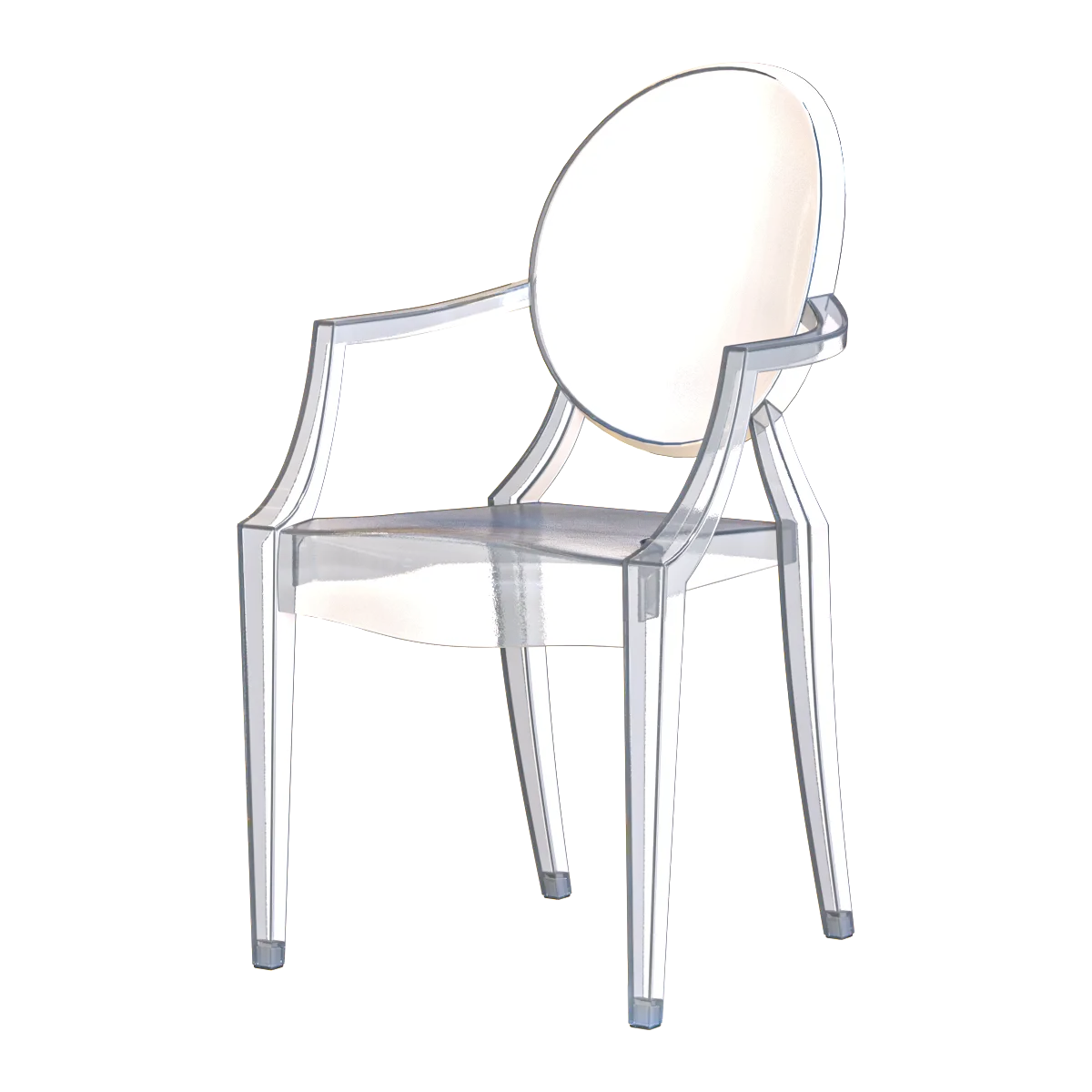 StoreForHome – Crystal semi-bar chair 3ds Max