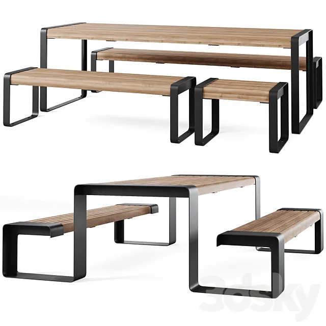 STORR Benches by Furns 3ds Max