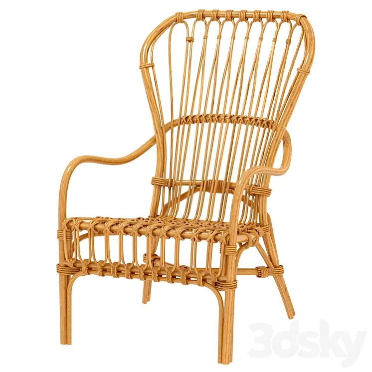 Storsele bamboo chair 3DS Max