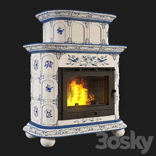 Stove “Provence Delft” 3ds Max