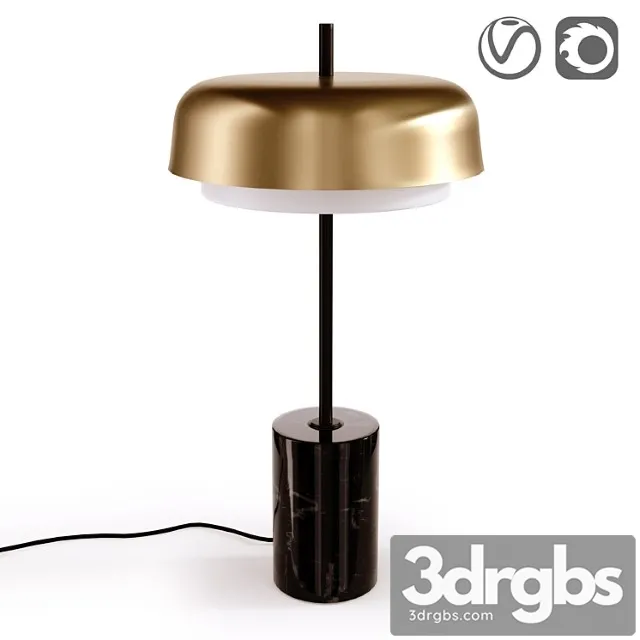 Straight Lamp Made of Metal and Marble Klepsos 3dsmax Download