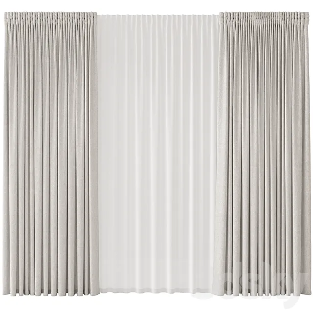 Straight light curtains 3ds Max