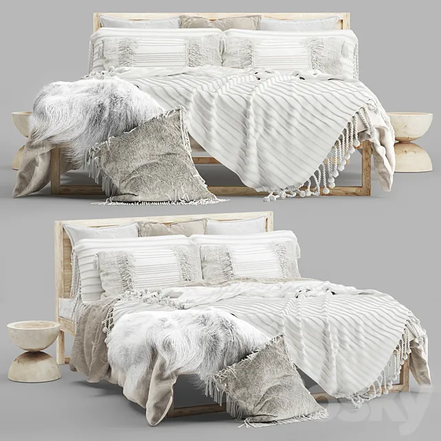 Strand Bed Natural 3DS Max Model