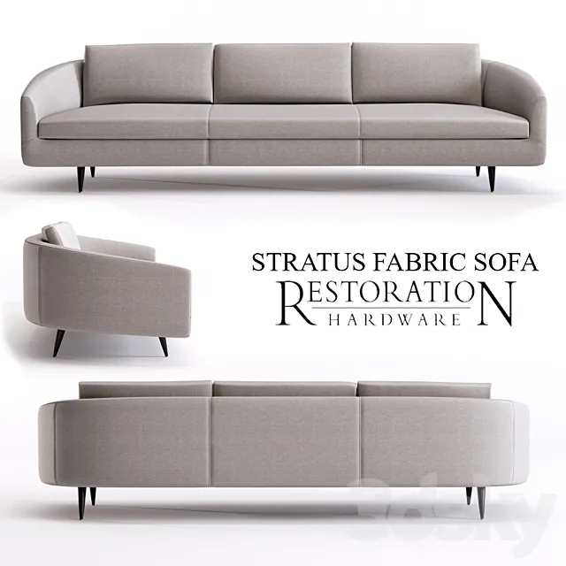 STRATUS FABRIC SOFA 3ds Max
