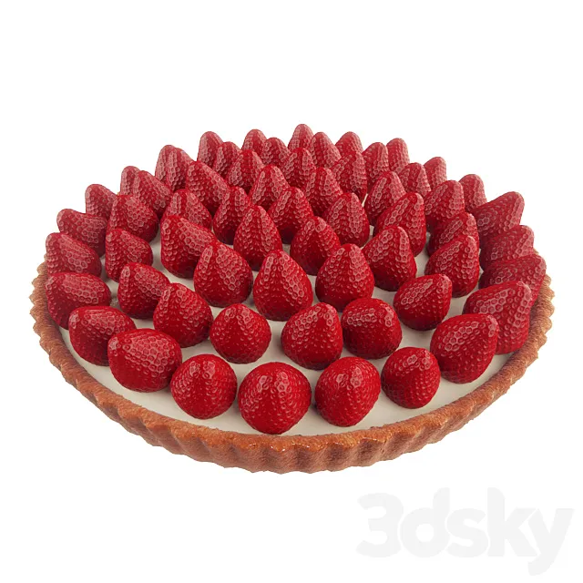 Strawberry cake 3DSMax File
