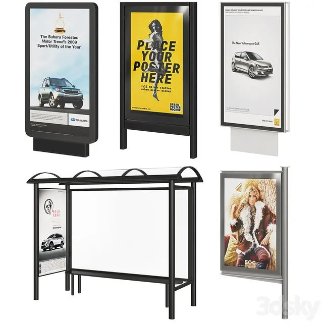 Street Advertising 3dsMax Model