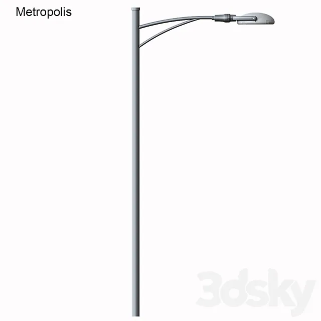 street lamp Disano Metropolis 3DS Max Model