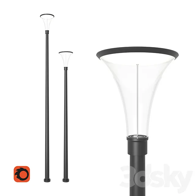 Street lamp – Street LED light 2 3DSMax File