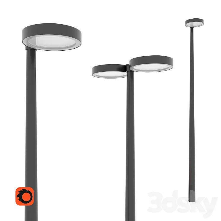 Street lamp – Street LED light 3DS Max