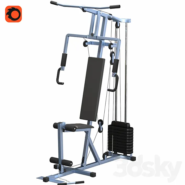 Strength trainer 3DS Max Model