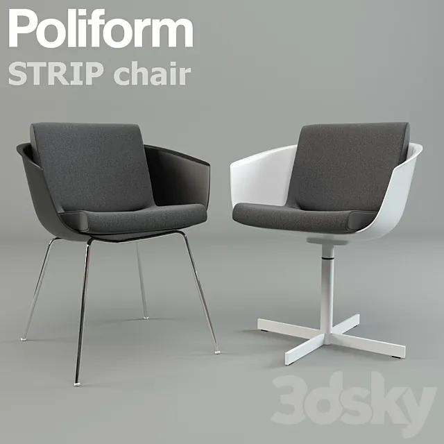 Strip Chair 3DS Max Model