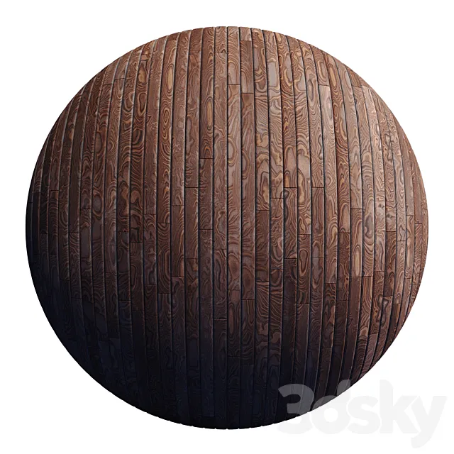 Striped Wood + Light Panels D _ PBR 4K _ 2 Mats 3ds Max