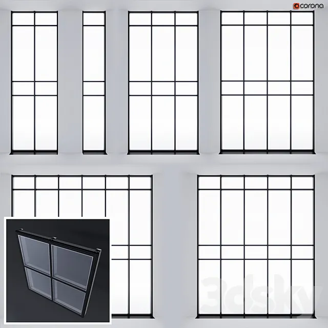 Structural glazing 1 3DS Max Model