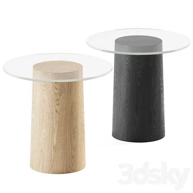 Stub Side Table Oak Fritz Hansen _ Coffee Table 3DS Max Model