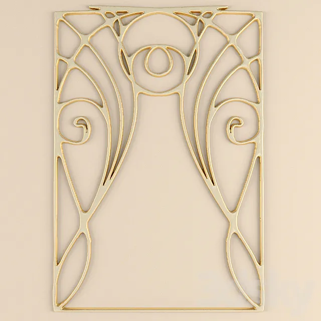 Stucco Art Nouveau 3ds Max