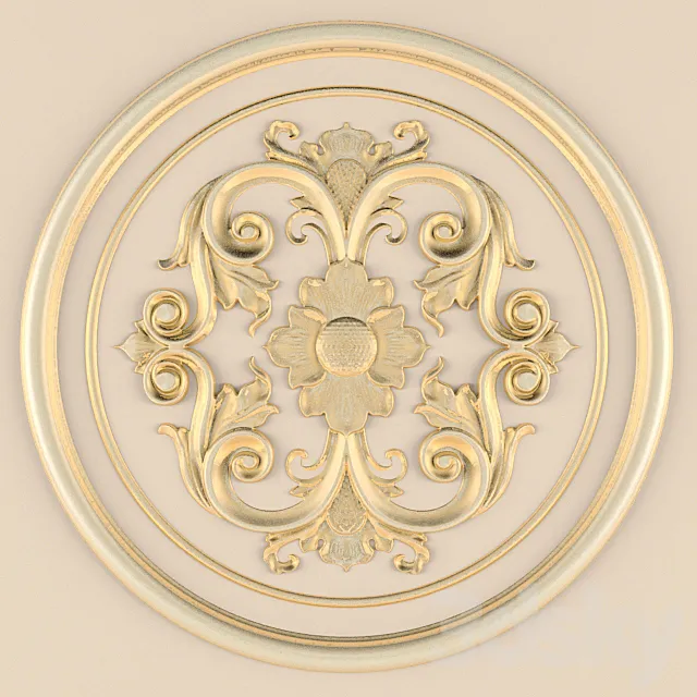 Stucco ceiling. 3DS Max Model