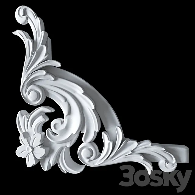 Stucco corner 3ds Max