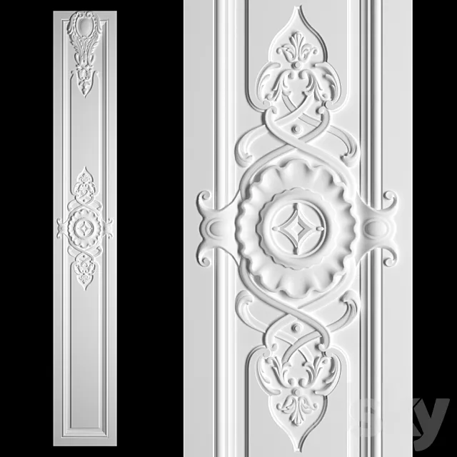 Stucco decor 3ds Max