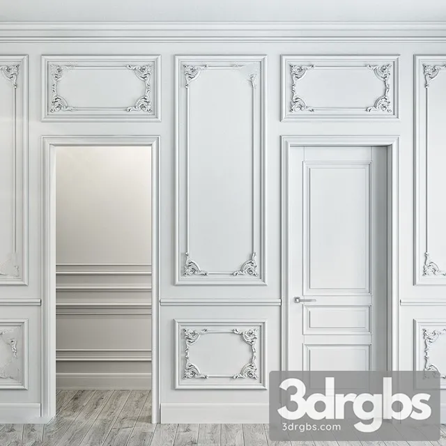 Stucco molding for walls 1 3dsmax Download